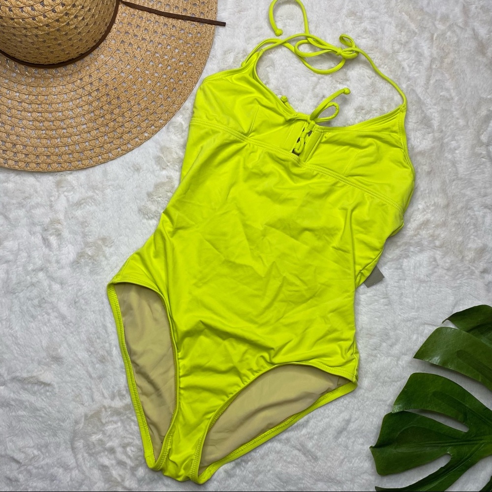 J. Crew Neon Bralette Style One Piece